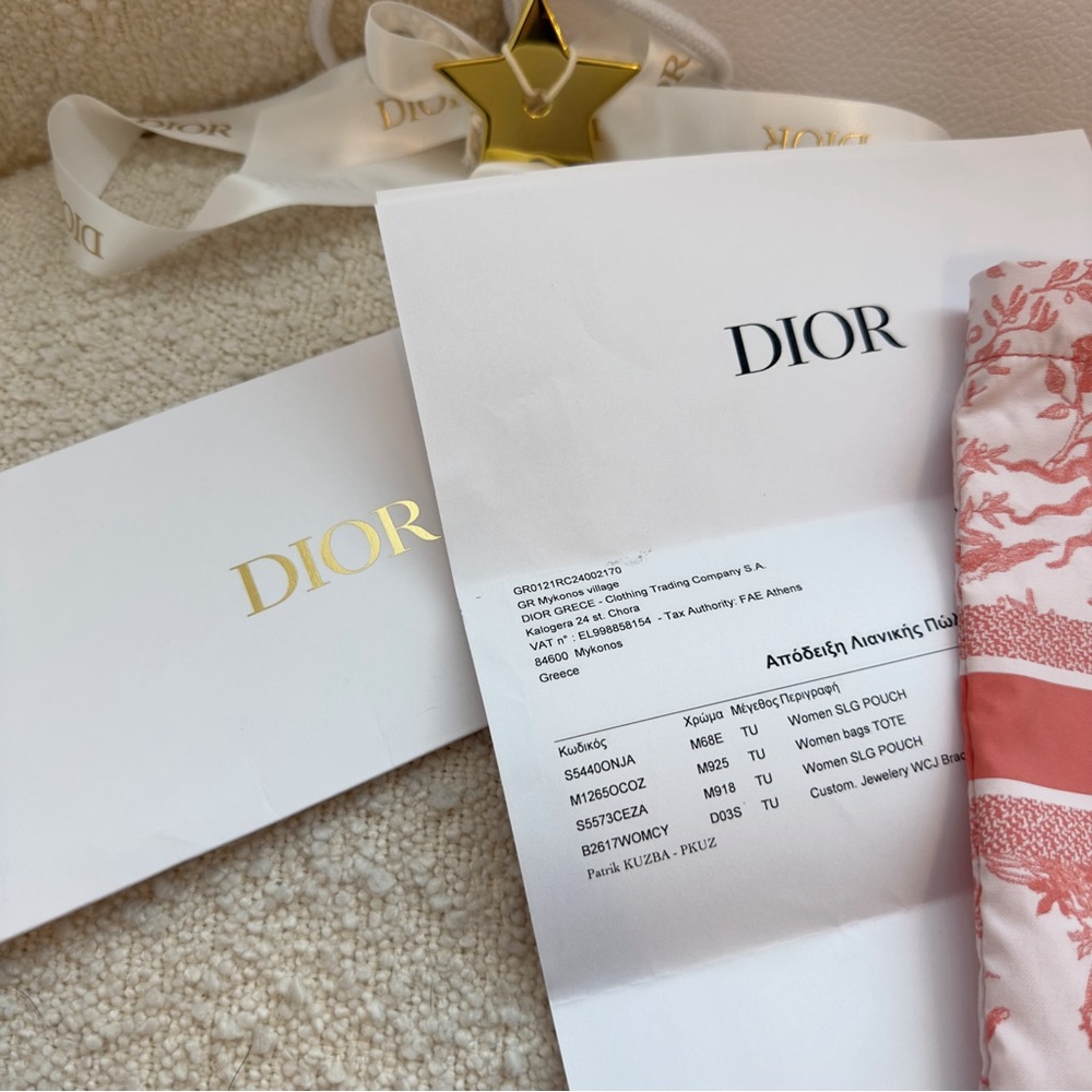 Dioriviera DiorTravel Zipped Pouch Clutch Makeup Bag | Orange / Peach / Coral - Picture 12 of 15